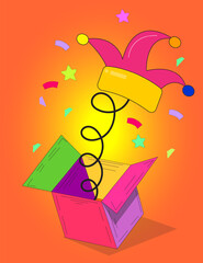 Playful April Fools' Day. April Fools Day. Festive day vector.