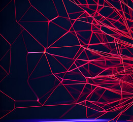 Red abstract wave Gradient purple color gradient background abstract design modern,generative ai