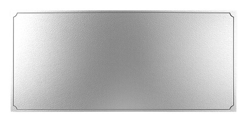 Rectangular silver plate, shiny silver sheet surface, elegant wallpaper, texture. Silver metallic texture background.