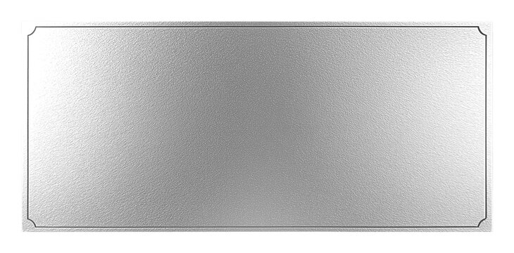 Rectangular silver plate, shiny silver sheet surface, elegant wallpaper, texture. Silver metallic texture background.