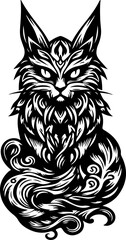 sketch vector illustration silhouette design icon logo symbol monochrome black white animal abstract modern natural  