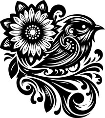 sketch vector illustration silhouette design icon logo symbol monochrome black white animal abstract modern natural 