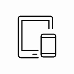 Device sync icon vector sign