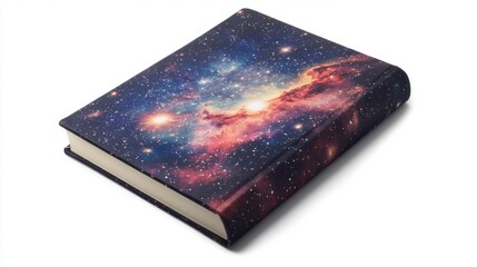 A captivating book with a cosmic design. The cover features vibrant galaxies and stars. Perfect for sci-fi lovers and dreamers. Generative AI