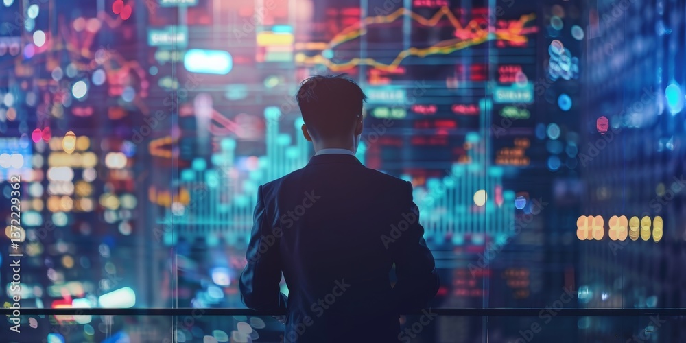 Poster connect with the future of finance through advanced cyber technology solutions