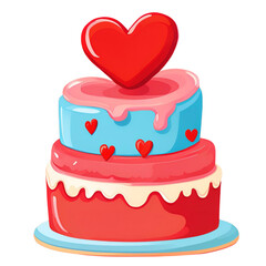 heart shaped cake