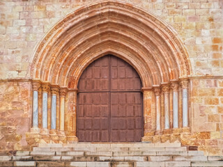 Portal of a church in Silves Algarve Portugal
