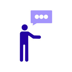 Icon a remark, isolated against a clean background.