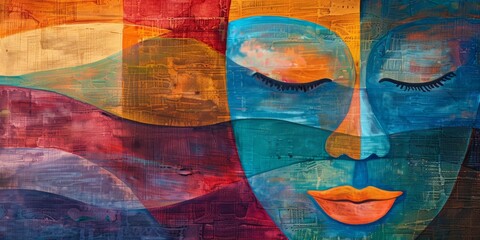 Fototapeta premium Experience the power of empathy and sensitivity in visual expressions of emotional well-being