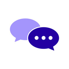 Icon a discussion, isolated against a clean background.