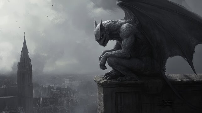 A gargoyle guardian awakens after centuries of sleep to find the world has changed