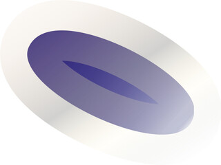 Elegant Purple Icon with White Borders &ndash; Modern Minimalist Symbol for Design & Branding