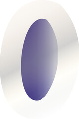 Elegant Purple Icon with White Borders – Modern Minimalist Symbol for Design & Branding