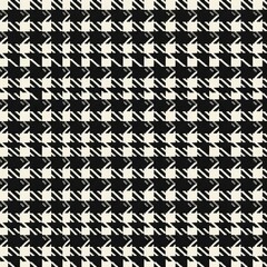 Seamless Black and White Houndstooth Pattern