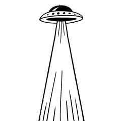 ufo on a white