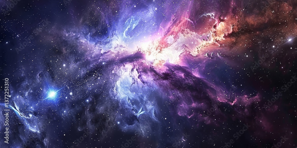 Aufkleber Peer into the depths of the cosmos with space telescopes, powerful observatories that capture stunning images of distant stars, galaxies, and nebulae