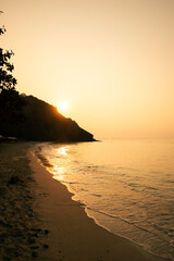 sunset on the beach