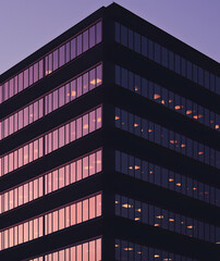 Obraz premium modern office building in night