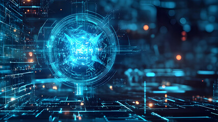 Fototapeta premium AI nuclear energy