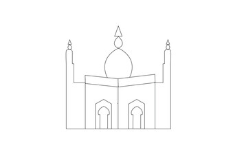 A mosque vector