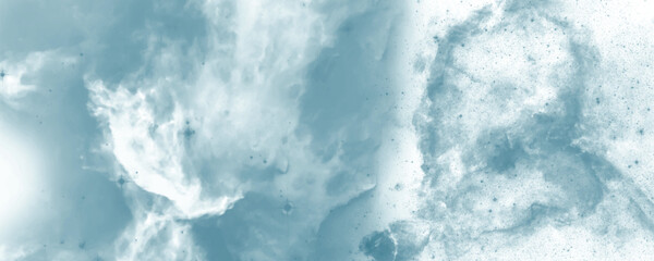 Obraz premium Dreamy Abstract Galaxy with Swirling Blue Nebula and Subtle Texture