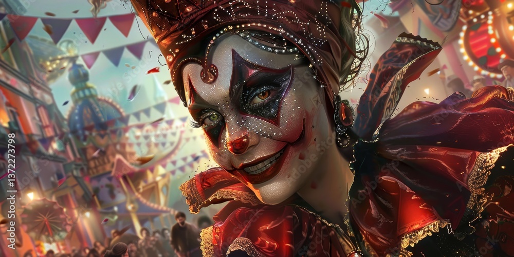 Poster immerse yourself in the excitement of carnivals with captivating imagery