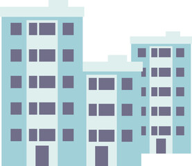 Residential house apartment street building