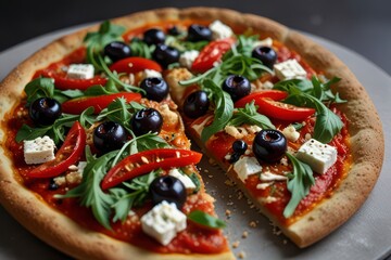 A high-resolution image Neapolitan-style pizza light.