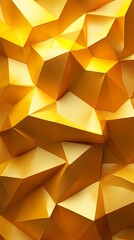 Obraz premium Golden Abstract Polygonal Wallpaper Stunning 4K Mobile Wallpaper
