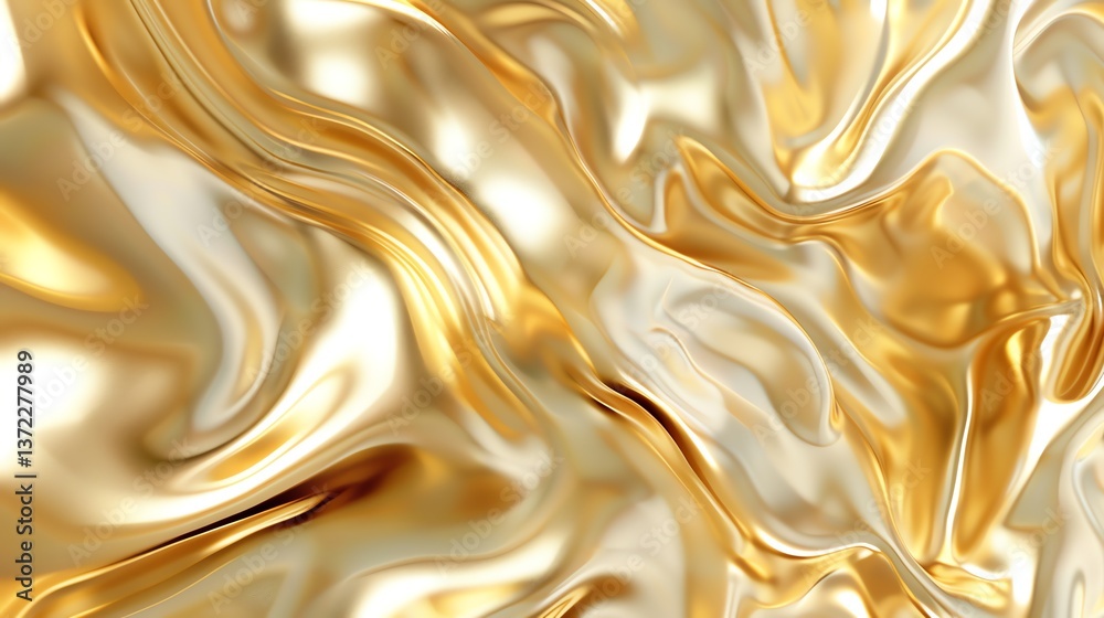 Canvas Prints golden waves the image shows a full frame of golden waves. the waves are smooth and flowing, and the