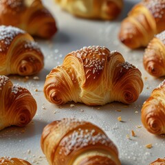 A detailed photograph freshly baked baklava.