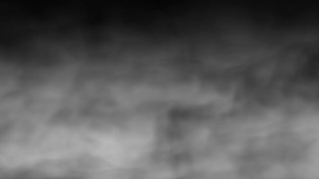 Smoke steam on black background, 4K alpha channel,