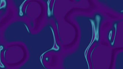 Abstract art features purple and blue flowing shapes
