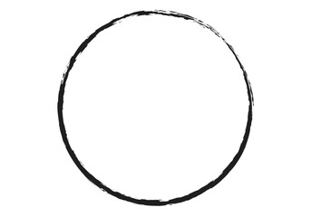 vector illustration a grunge circle.brush,paint,stroke,vector,straight,black,ink,smear,hand,line,dry,vignetting,white,drawn,long,border,stripes,abstract,scribble,thin