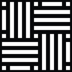 Zebra Line Cross Vector Rectangle Seamless Pattern Design