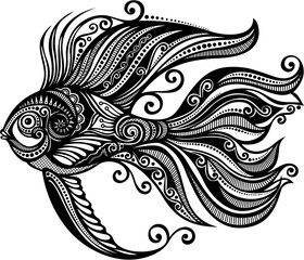 sea fish vector illustration