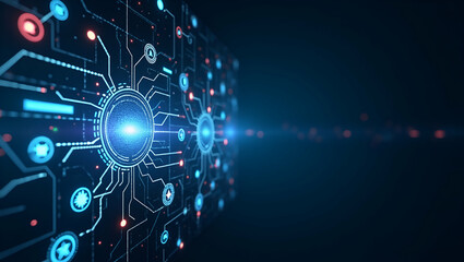 Minimalist wallpaper design featuring sleek abstract visuals with dynamic digital network grids and futuristic icons representing deep space communication advanced interstellar data links and innovati