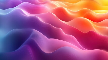 Obraz premium Colorful abstract waves flowing across a vibrant landscape