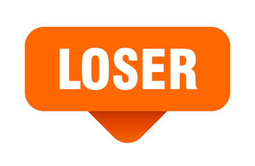 loser sticker. loser sign on transparent background