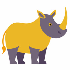 Fototapeta premium Rhinoceros vector illustration 