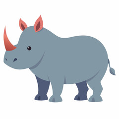 Naklejka premium Rhinoceros vector illustration 