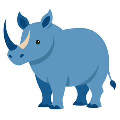 Fototapeta premium Rhinoceros vector illustration 