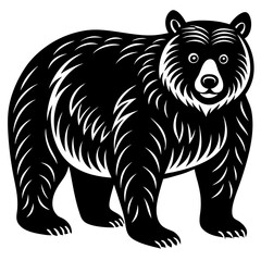 Fototapeta premium Bear vector illustration 