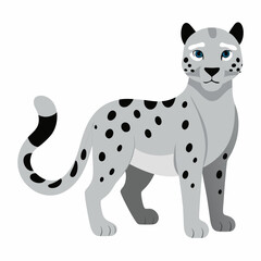 Fototapeta premium This is a vector illustration of a cute cartoon cat, a domestic mammal and animal