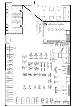Fitness center 3d illustration. Fitness. Gym. Fitness club. Gym interior design. Floor plan gym.	