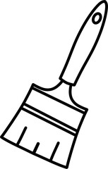 페인트 붓 흑백