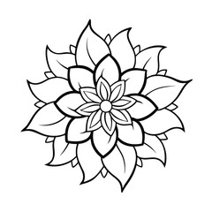 abstract flower vector illustration 