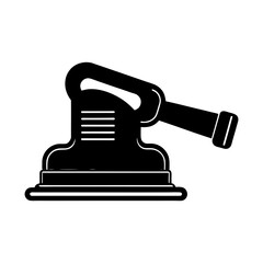Electric sander silhouette illustration.