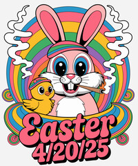 Funny 420 Easter Bunny