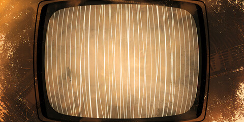Vintage distressed television screen abstract texture